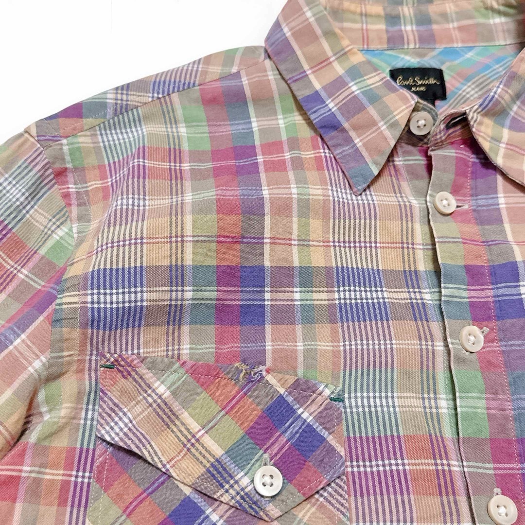 Paul Smith - Paul Smith コットン長袖シャツ チェック柄 マルチ Paul Smith - Paul Smith コットン長袖シャツ チェック柄 マルチ