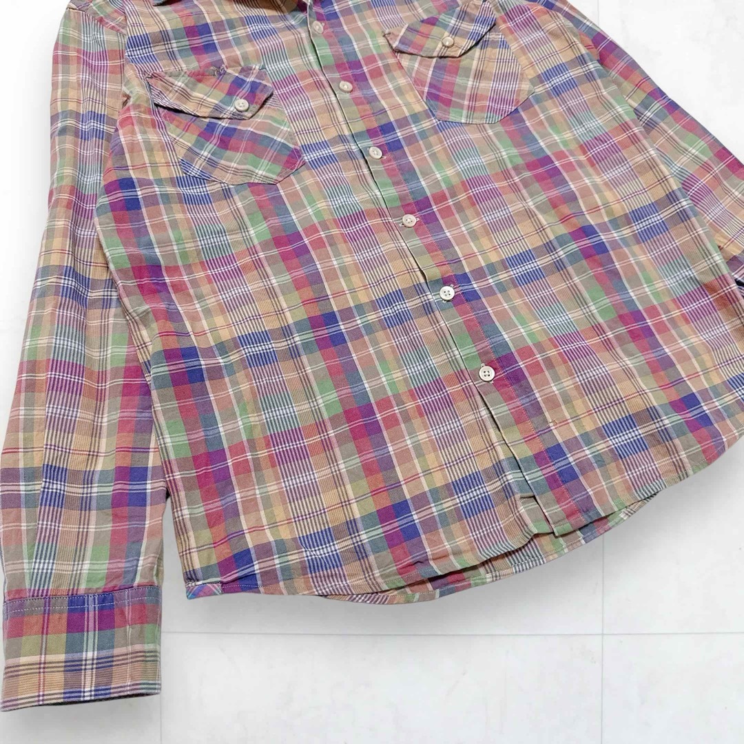 Paul Smith - Paul Smith コットン長袖シャツ チェック柄 マルチ Paul Smith - Paul Smith コットン長袖シャツ チェック柄 マルチ