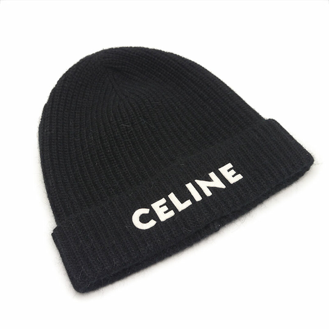 CELINE - セリーヌ ニットキャップ ビーニー ウール アンゴラ CELINE - セリーヌ ニットキャップ ビーニー ウール アンゴラ
