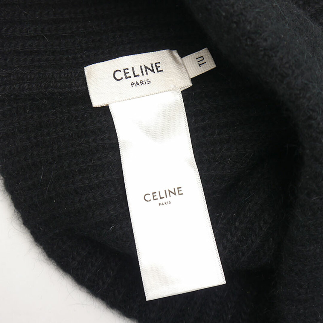 CELINE - セリーヌ ニットキャップ ビーニー ウール アンゴラ CELINE - セリーヌ ニットキャップ ビーニー ウール アンゴラ
