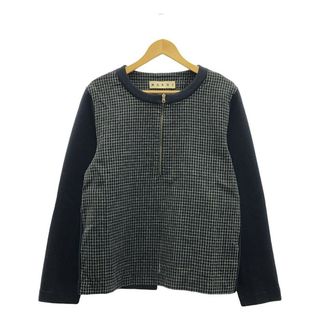 MARNI - MARNI 14AW アルパカファー スウェット ネイビー 48の MARNI - MARNI 14AW アルパカファー スウェット ネイビー 48の