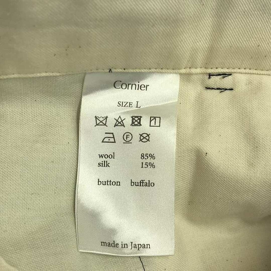 CORNIER / コルニエ | ウール シルク スラックス パンツ | L CORNIER / コルニエ | ウール シルク スラックス パンツ | L