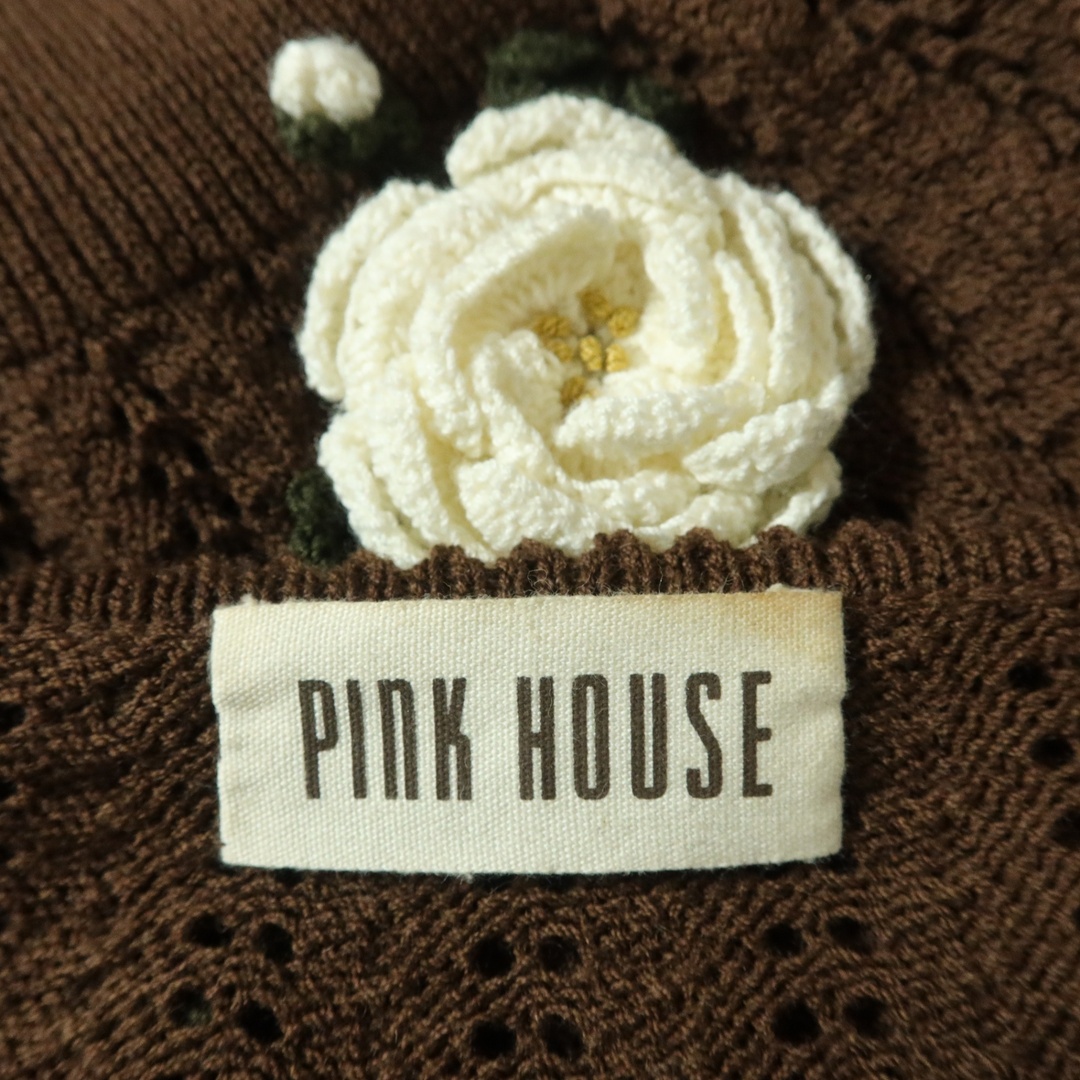 PINK HOUSE - ピンクハウス☆モチーフいっぱいカーディガン PINK HOUSE - ピンクハウス☆モチーフいっぱいカーディガン