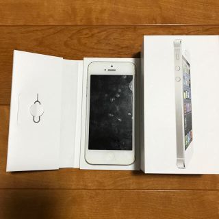 アップル(Apple)のiPhone5 16GB シルバー(スマートフォン本体)