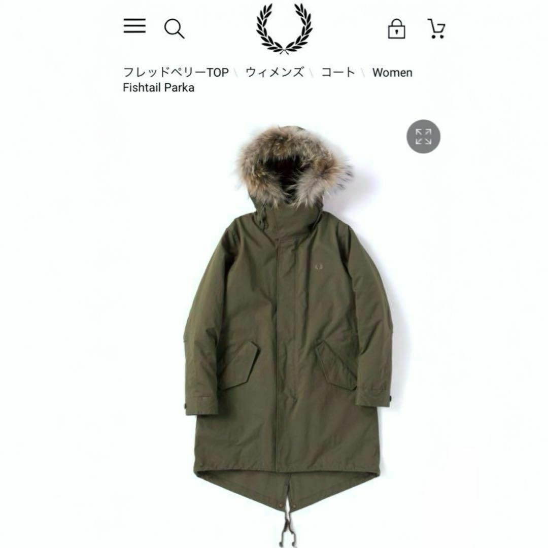 FRED PERRY - FRED PERRY モッズコート M51 ラクーンファー ボア FRED PERRY - FRED PERRY モッズコート M51 ラクーンファー ボア