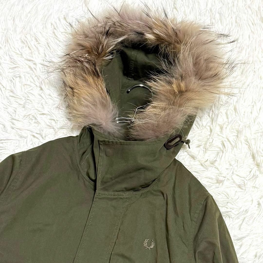 FRED PERRY - FRED PERRY モッズコート M51 ラクーンファー ボア FRED PERRY - FRED PERRY モッズコート M51 ラクーンファー ボア