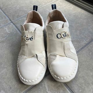 Chloe - クロエ CHC22S579Y0 Nama スニーカー 35 白系 厚底の Chloe - クロエ CHC22S579Y0 Nama スニーカー 35 白系 厚底の