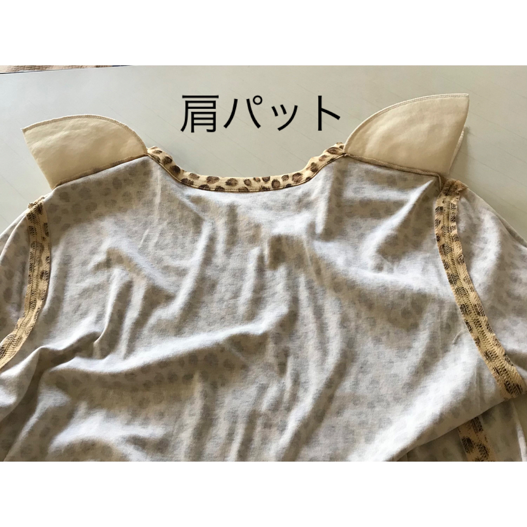 伊太利屋 - 美品/伊太利屋 ヒョウ柄半袖Tシャツ (ベージュ系 伊太利屋 - 美品/伊太利屋 ヒョウ柄半袖Tシャツ (ベージュ系