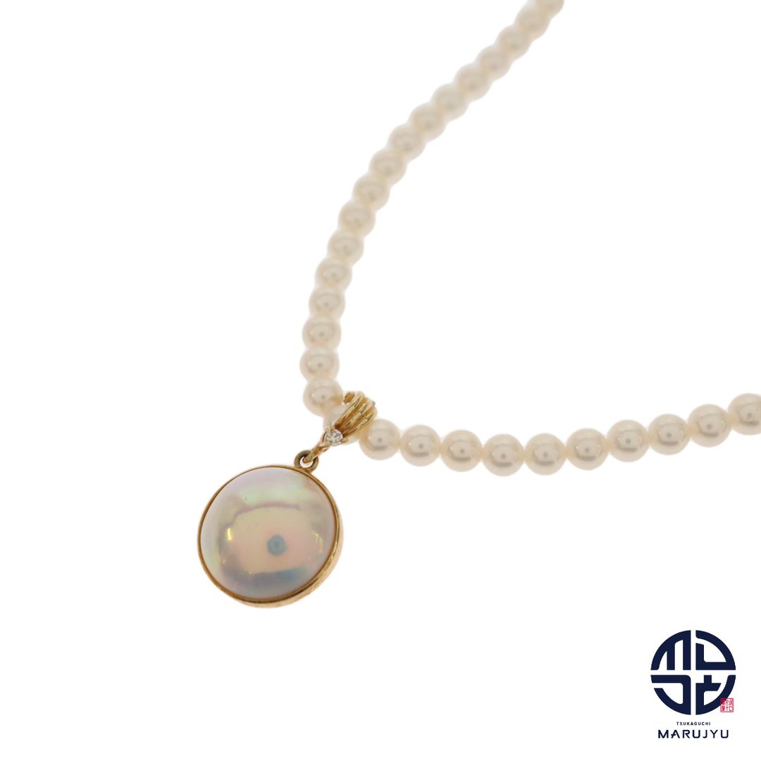 お買い得商店街 TASAKI - 淡水パール マベパール 18金 K18 田崎 タサキ TASAKI ネックレス、ペンダント、チョーカー