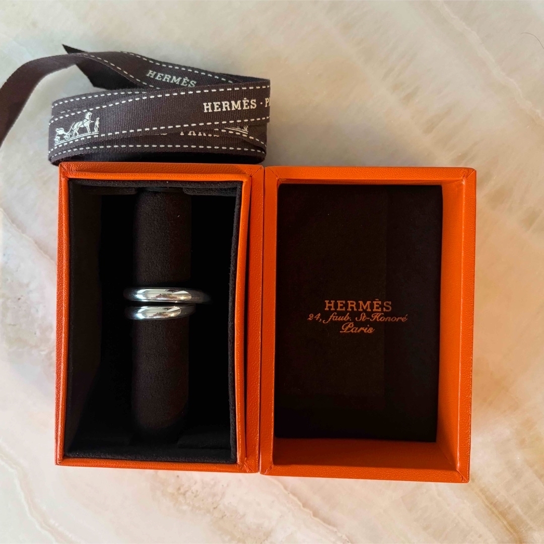 HERMES - 《新品》HERMES シルバー リング 52 ヴェルティージュ HERMES - 《新品》HERMES シルバー リング 52 ヴェルティージュ