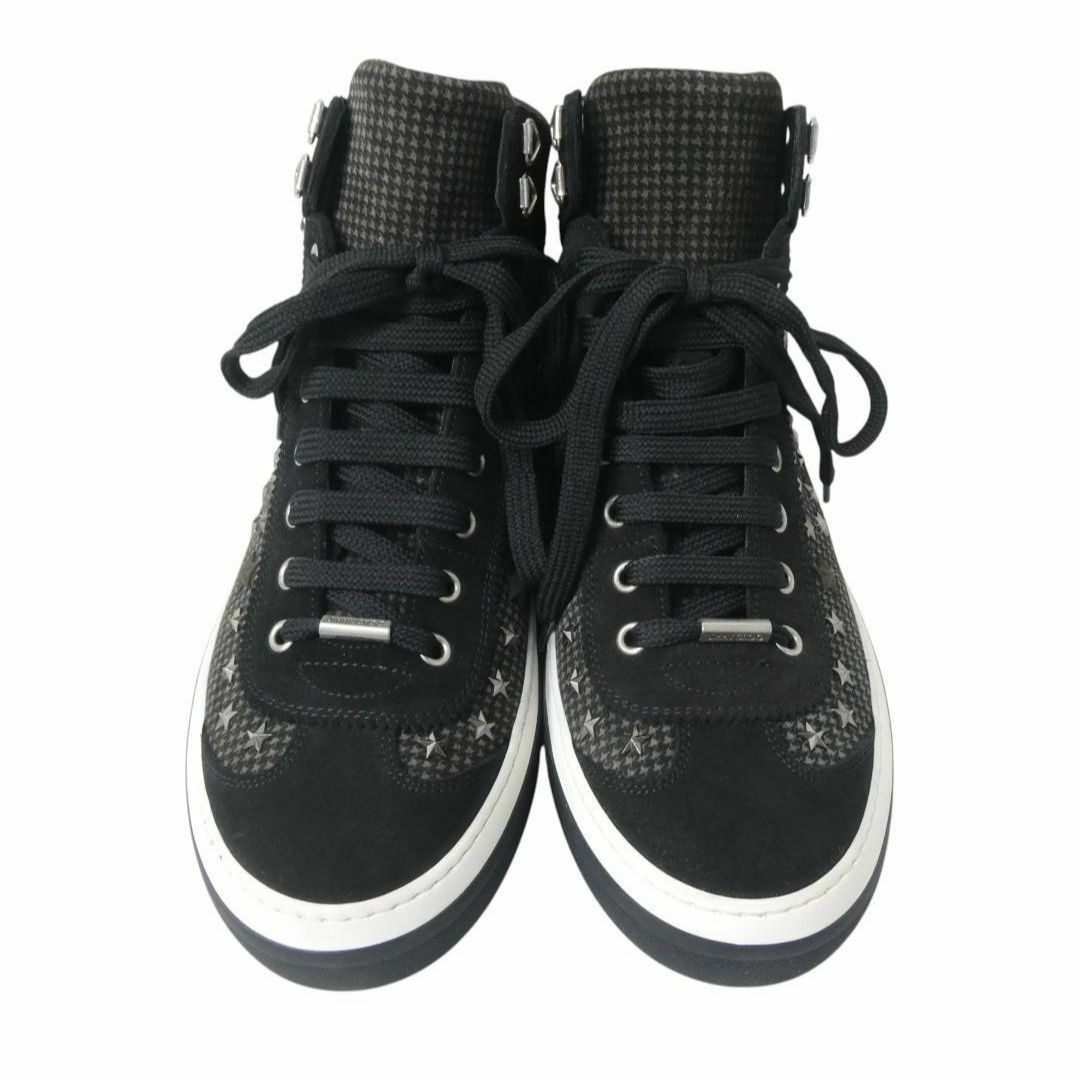 JIMMY CHOO - 新品同様 ジミーチュウ スエード 千鳥格子 星 JIMMY CHOO - 新品同様 ジミーチュウ スエード 千鳥格子 星