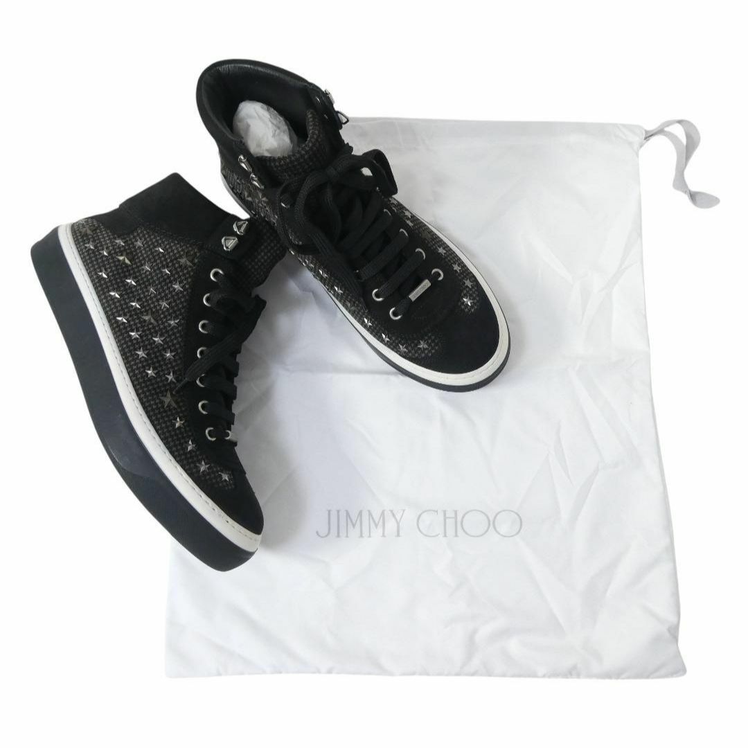 JIMMY CHOO - 新品同様 ジミーチュウ スエード 千鳥格子 星 JIMMY CHOO - 新品同様 ジミーチュウ スエード 千鳥格子 星