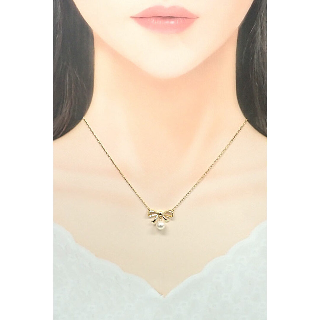 MIKIMOTO - ミキモト アコヤ真珠 ネックレス K18イエロー MIKIMOTO - ミキモト アコヤ真珠 ネックレス K18イエロー