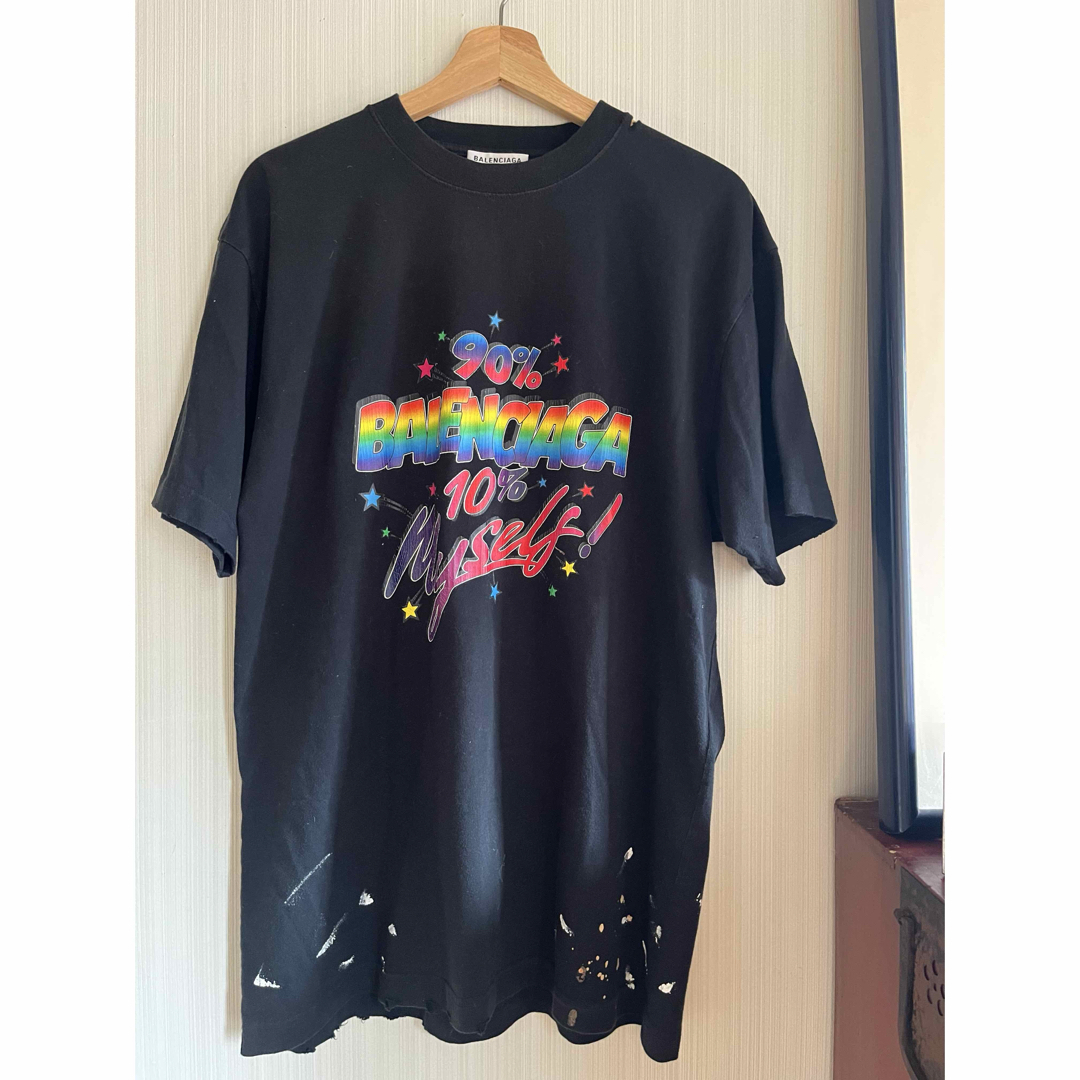 BALENCIAGA - 極美品バレンシアガ ダメージ加工Tシャツユニ BALENCIAGA - 極美品バレンシアガ ダメージ加工Tシャツユニ