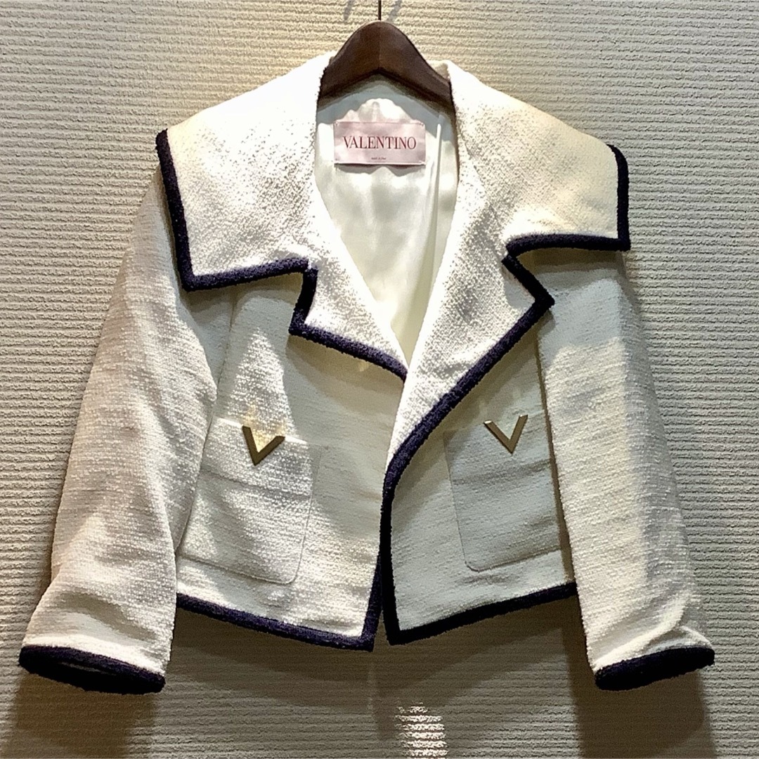 VALENTINO - 2022-23 ヴァレンティノ VALENTINO V金具 ツイード VALENTINO - 2022-23 ヴァレンティノ VALENTINO V金具 ツイード