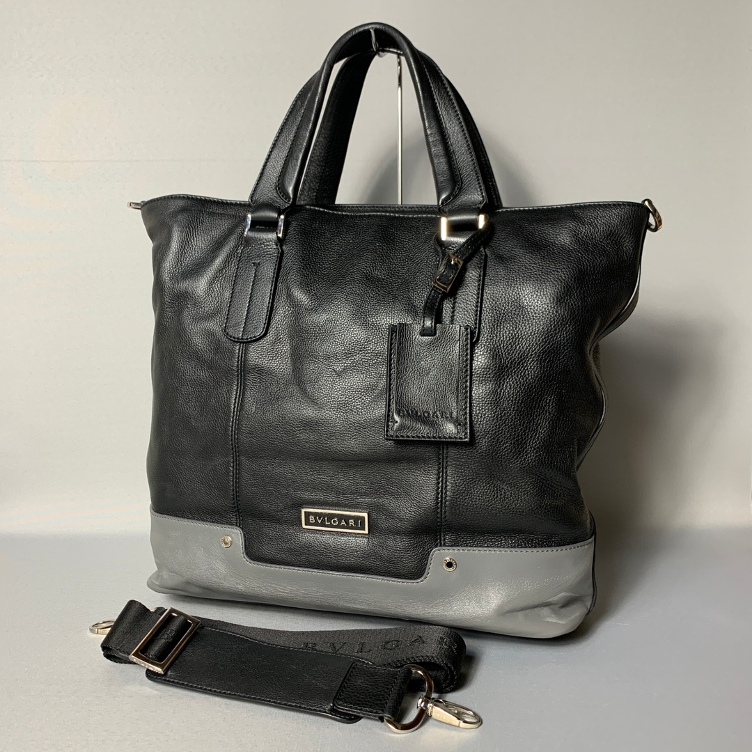 BVLGARI - 2503-158|美品|ブルガリ 2WAYトートバッグ レザー BVLGARI - 2503-158|美品|ブルガリ 2WAYトートバッグ レザー
