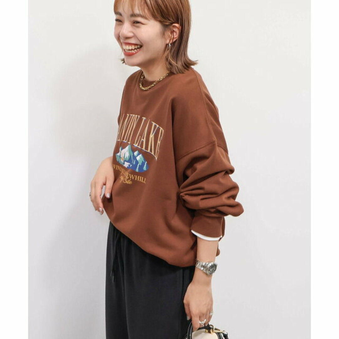 AMERICAN HOLIC - 【オフホワイト】刺繍裏毛プルオーバーの通販 AMERICAN HOLIC - 【オフホワイト】刺繍裏毛プルオーバーの通販