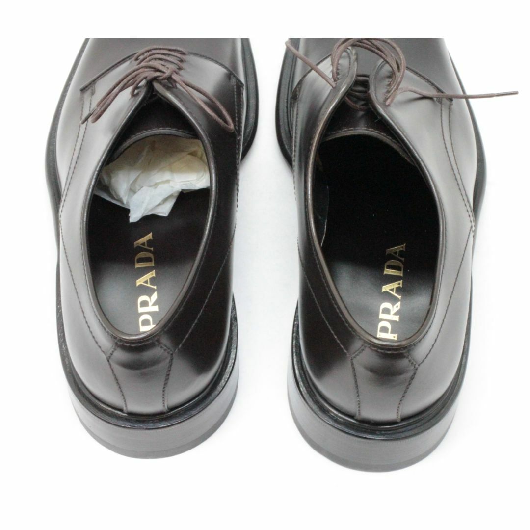 PRADA - プラダ レザーレースアップシューズ【未使用保管品】の PRADA - プラダ レザーレースアップシューズ【未使用保管品】の