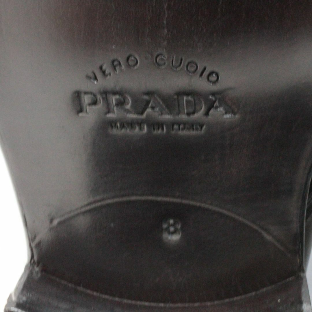 PRADA - プラダ レザーレースアップシューズ【未使用保管品】の PRADA - プラダ レザーレースアップシューズ【未使用保管品】の