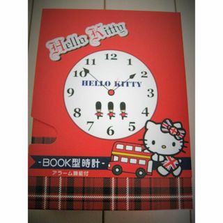【新品】ハローキティ*絵本型時計*目覚まし時計(その他)