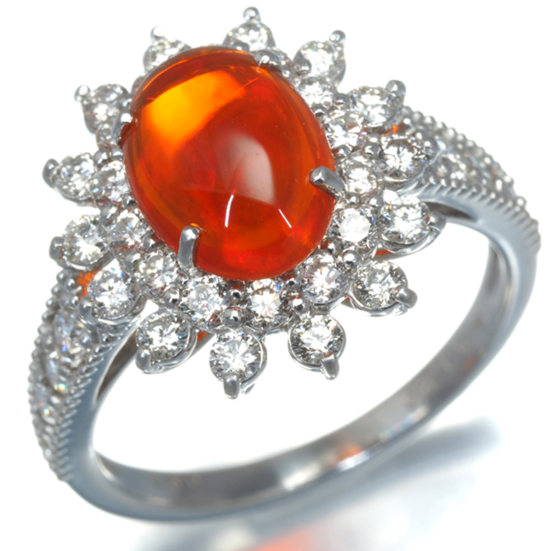 ファイアオパール 1.20ct ダイヤ ダイヤモンド 0.94ct ファイアオパール 1.20ct ダイヤ ダイヤモンド 0.94ct