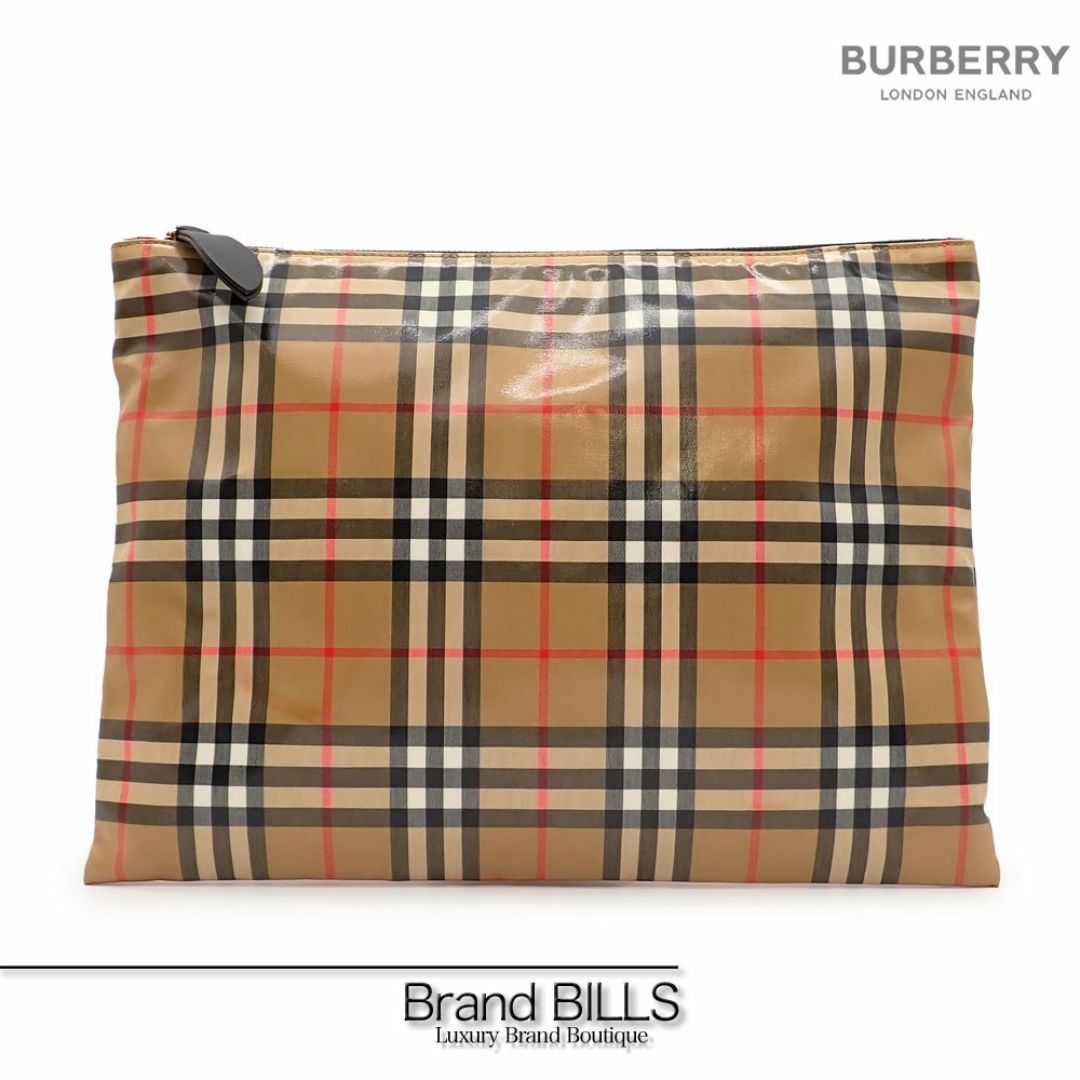 BURBERRY - 美品 バーバリー ハウスチェック クラッチバッグ BURBERRY - 美品 バーバリー ハウスチェック クラッチバッグ