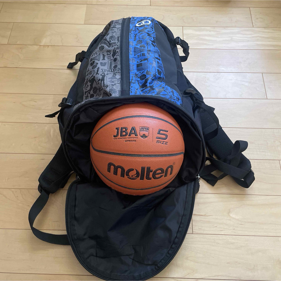 SPALDING - SPALDING バスケットボール用バッグ、リュック 黒/青 SPALDING - SPALDING バスケットボール用バッグ、リュック 黒/青