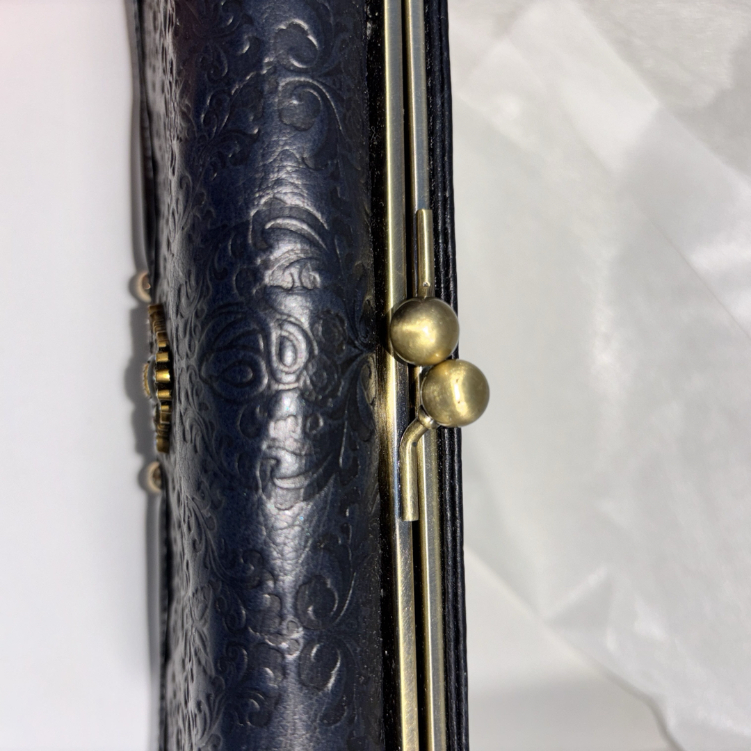 ANNA SUI - ANNA SUI アナスイ セルパン 口金長財布 黒の通販 by ANNA SUI - ANNA SUI アナスイ セルパン 口金長財布 黒の通販 by