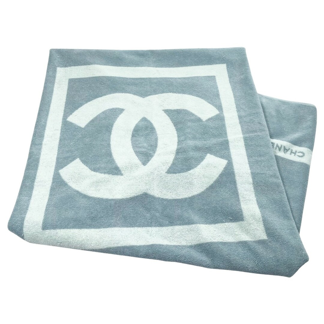 CHANEL - CHANEL シャネル ココマーク 大判ビーチタオル CHANEL - CHANEL シャネル ココマーク 大判ビーチタオル