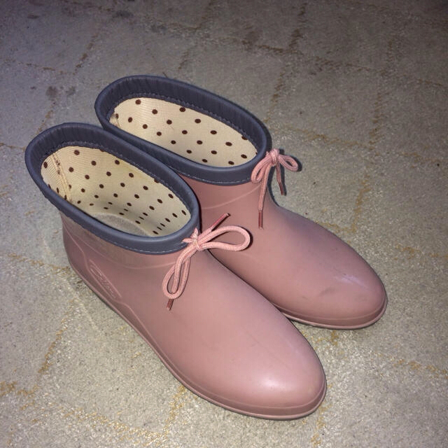 ピンクの長靴★汚れ少し有り レディースの靴/シューズ(レインブーツ/長靴)の商品写真