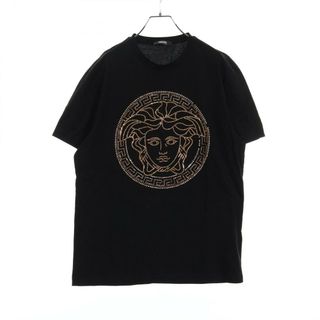 VERSACE - ヴェルサーチ A83576 レオパード切り替えロゴTシャツ VERSACE - ヴェルサーチ A83576 レオパード切り替えロゴTシャツ