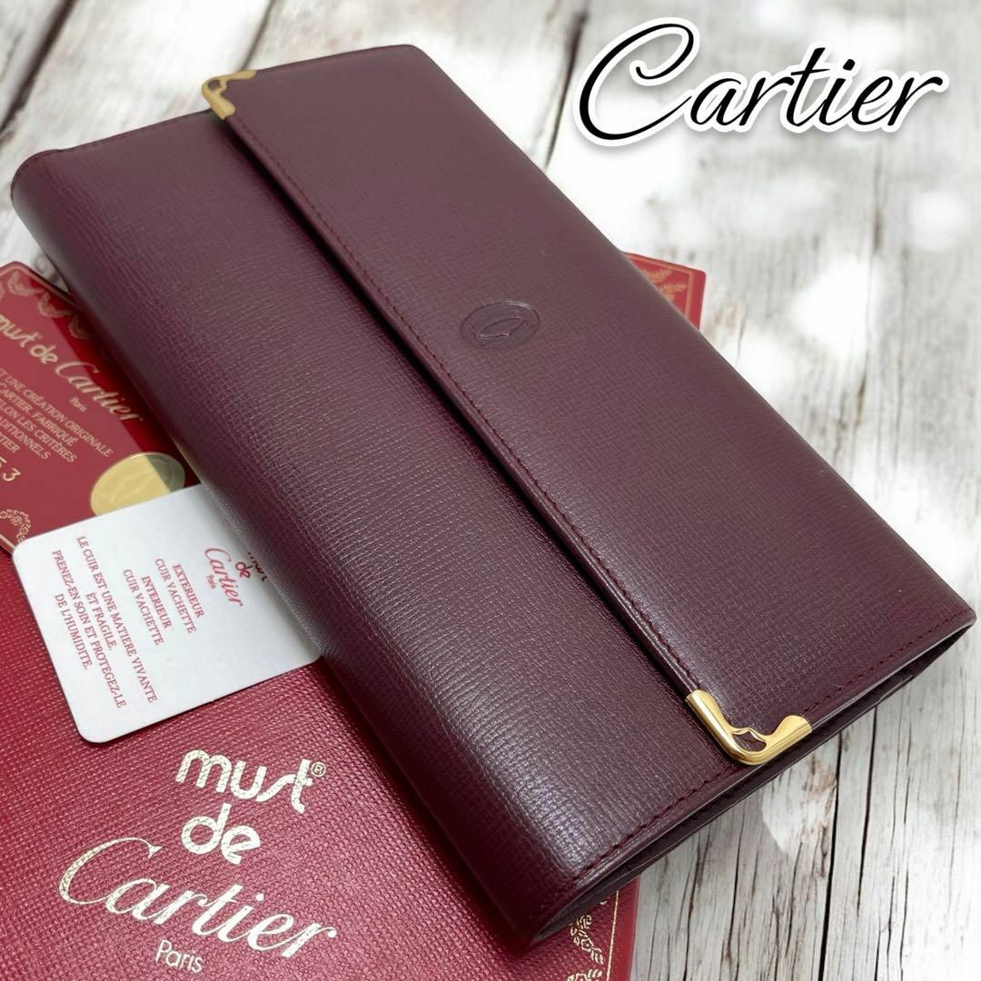 Cartier - 未使用品✨Cartier カルティエ マストライン 三つ折り Cartier - 未使用品✨Cartier カルティエ マストライン 三つ折り