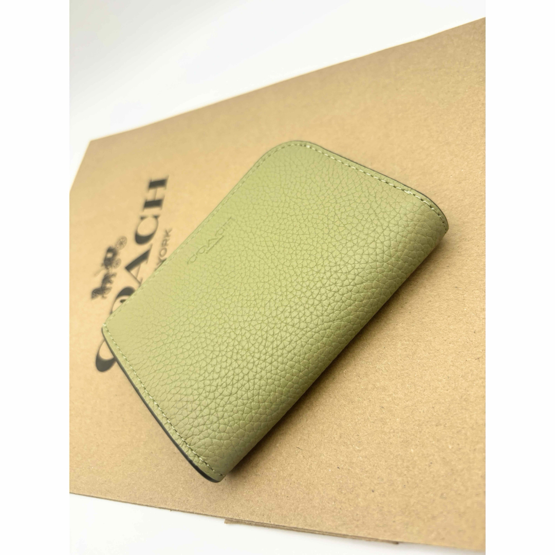 COACH - 【COACH☆新品】 Lジップ カー キー ケース!モス COACH - 【COACH☆新品】 Lジップ カー キー ケース!モス