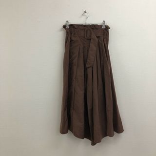 【Mila Owen】ミラ オーウェン　茶色　ブラウン　スカート　ひざ丈スカート　おしゃれ　レディース(その他)