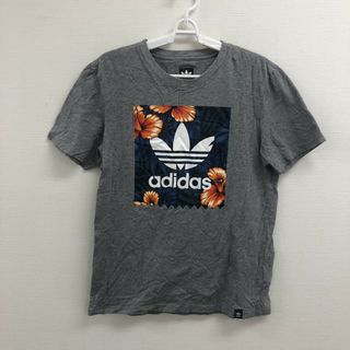 アディダス(adidas)の【adidas】アディダス　半袖　メンズ　グレー　夏服　花　フリーサイズ　コットン100％(Tシャツ/カットソー(半袖/袖なし))