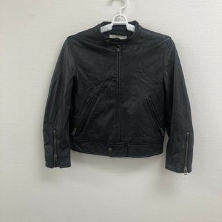 【AGNE】アグネ　ライダースジャケット　ブラック　アウター　冬　ジャケット　革ジャン(ライダースジャケット)