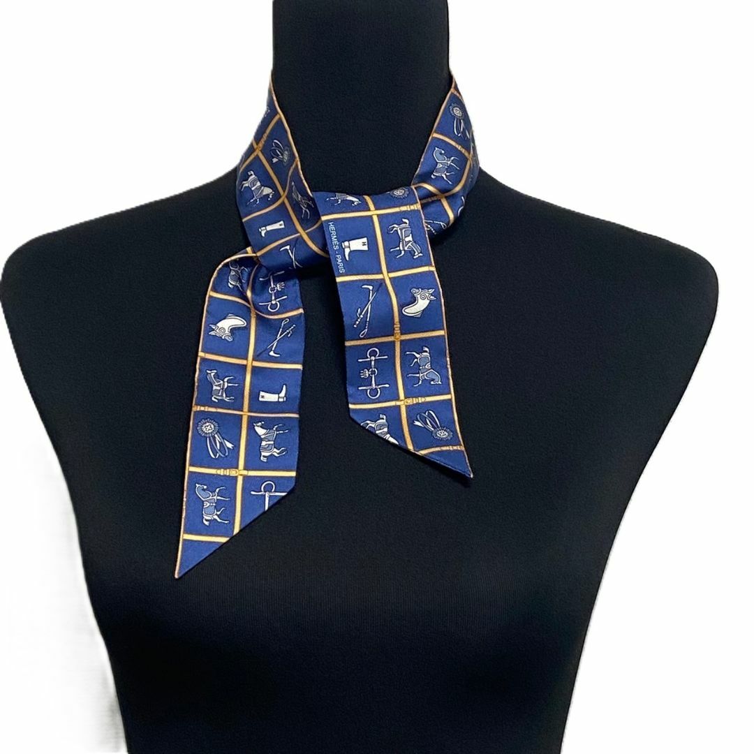 HERMES - 未使用 HERMES エルメス ツイリー スカーフ 馬着の通販 HERMES - 未使用 HERMES エルメス ツイリー スカーフ 馬着の通販