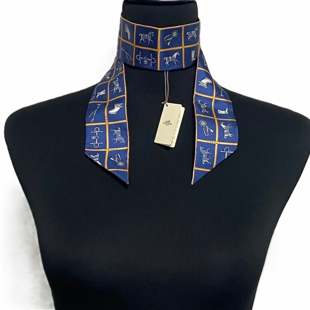 HERMES - 未使用 HERMES エルメス ツイリー スカーフ 馬着の通販 HERMES - 未使用 HERMES エルメス ツイリー スカーフ 馬着の通販