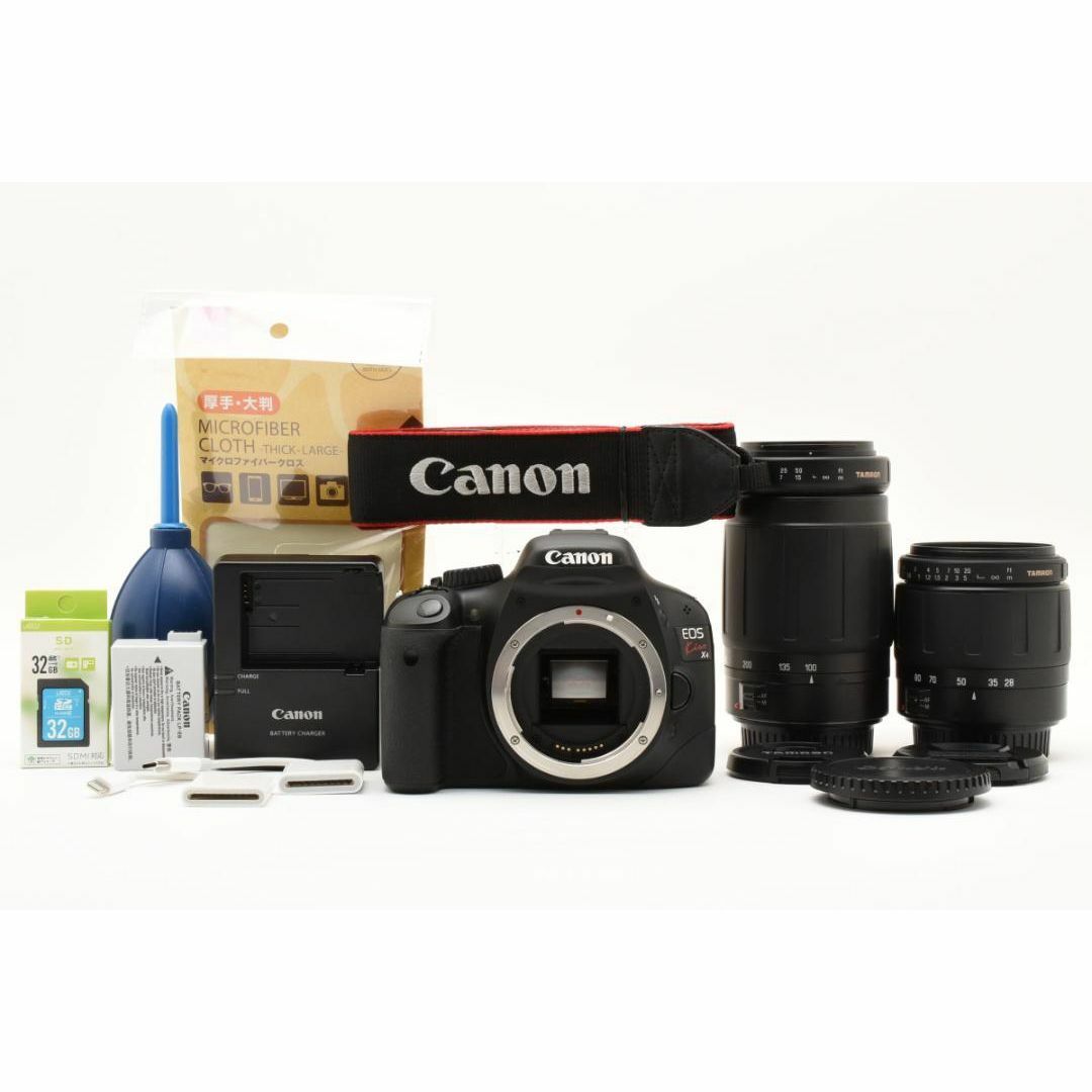 Canon - 大迫力の超望遠✨初心者セット✨Canon EOS Kiss X4 一眼 Canon - 大迫力の超望遠✨初心者セット✨Canon EOS Kiss X4 一眼