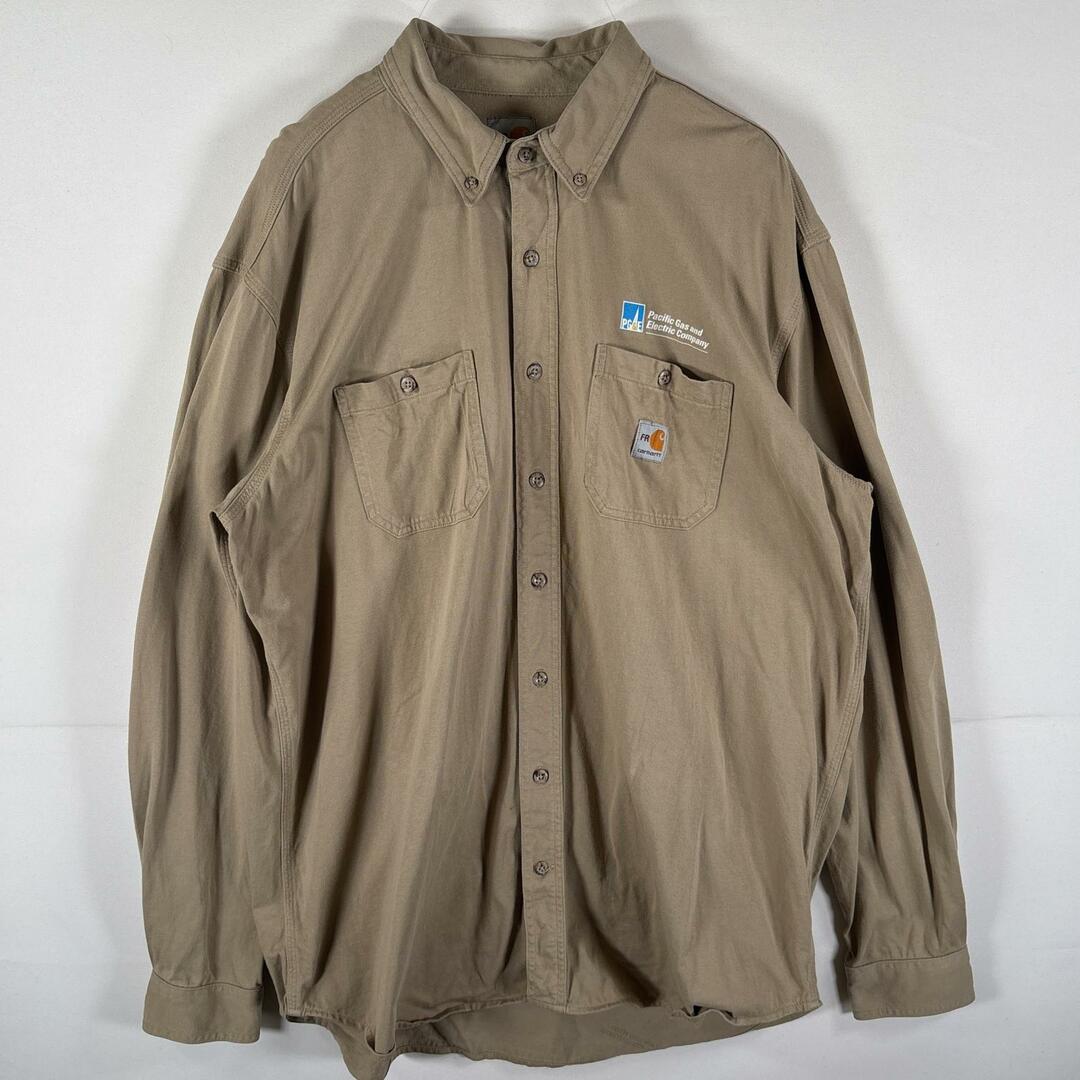 carhartt - 古着 カーハート Carhartt 長袖シャツ ワンポイント carhartt - 古着 カーハート Carhartt 長袖シャツ ワンポイント