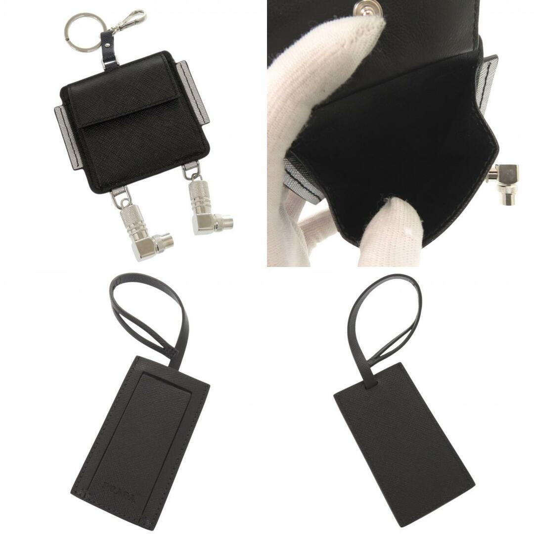 PRADA - 美品 プラダ ロボットチャーム キーリング付き レザー PRADA - 美品 プラダ ロボットチャーム キーリング付き レザー