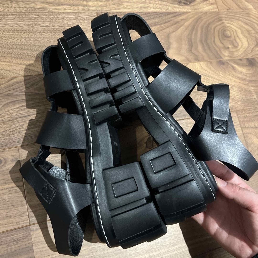 UN3D. - UN3D. ソール グルカサンダル ブラック38 新品未使用 UN3D. - UN3D. ソール グルカサンダル ブラック38 新品未使用