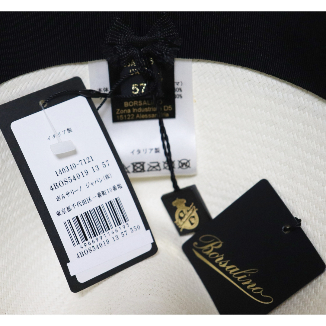 Borsalino - 《ボルサリーノ》新品 イタリア製 高級パナマハット Borsalino - 《ボルサリーノ》新品 イタリア製 高級パナマハット