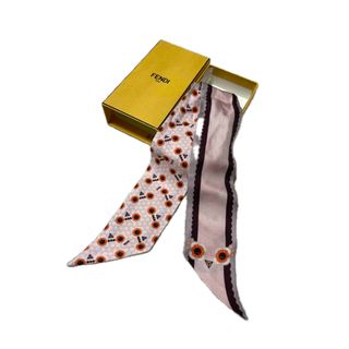 HERMES - エルメス HERMES ボルデュック チェック/総柄 ツイリー HERMES - エルメス HERMES ボルデュック チェック/総柄 ツイリー