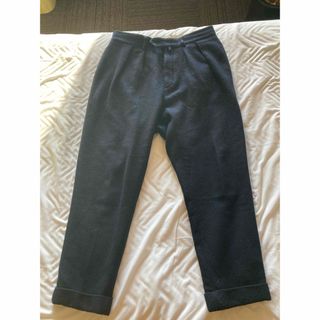 COMOLI - comoli ウールサージ バックストラップパンツ サイズ1 COMOLI - comoli ウールサージ バックストラップパンツ サイズ1