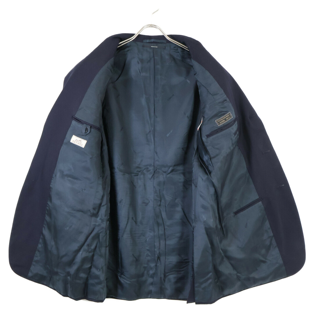 HERMES - エルメス ネイビー G9174 エクストラファインウールスーパー130 テーラード HERMES - エルメス ネイビー G9174 エクストラファインウールスーパー130 テーラード