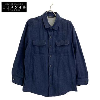Loro Piana - ロロピアーナ ネイビー リネン シャツ/ジャケット Lの通販 by Loro Piana - ロロピアーナ ネイビー リネン シャツ/ジャケット Lの通販 by