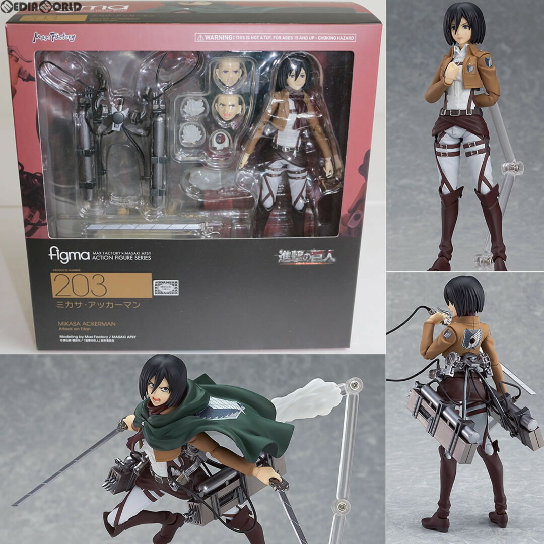 Max Factory(マックスファクトリー)のfigma(フィグマ) 203 ミカサ・アッカーマン 進撃の巨人 完成品 可動フィギュア マックスファクトリー エンタメ/ホビーのフィギュア(アニメ/ゲーム)の商品写真