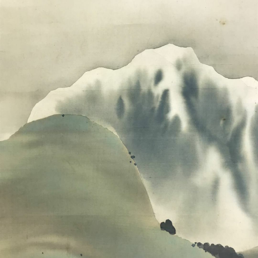 真作/行貫/田家早梅図/春景山水図/山水図/早春図/掛軸☆宝船☆AF 真作/行貫/田家早梅図/春景山水図/山水図/早春図/掛軸☆宝船☆AF