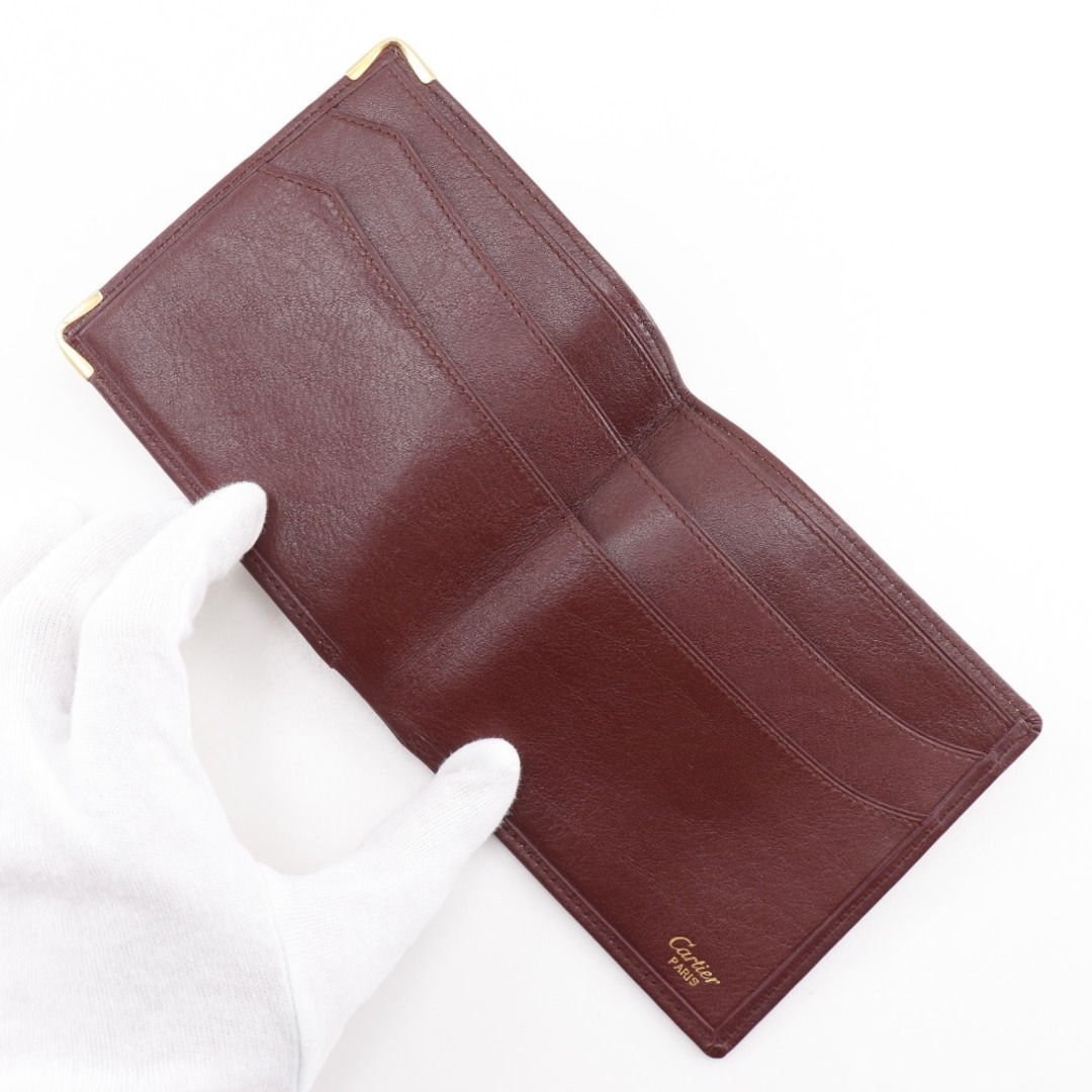 Cartier - 【CARTIER】カルティエ マストライン 札入れ レザー Cartier - 【CARTIER】カルティエ マストライン 札入れ レザー